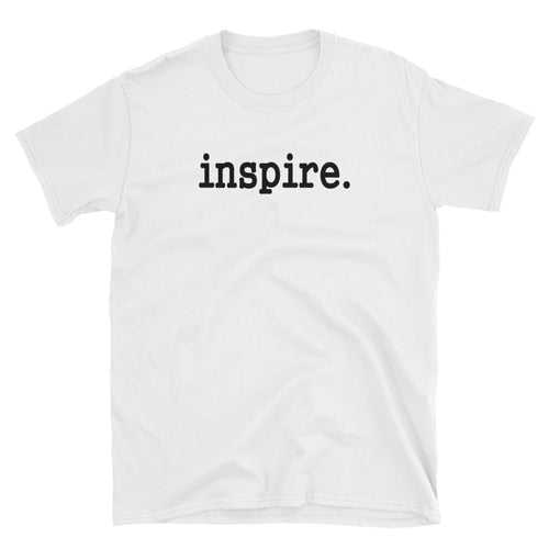 Inspire T Shirt White Buck Up Inspire T Shirt Short-Sleeve Cotton T-Shirt for Women - FlorenceLand