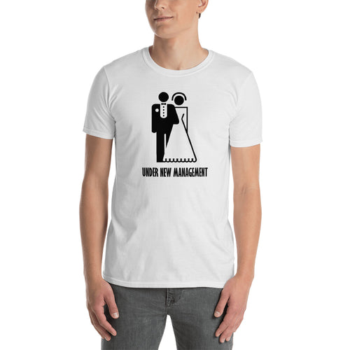 Just Married T Shirt Newly Married T Shirt White Under New Management T Shirt For Men - FlorenceLand