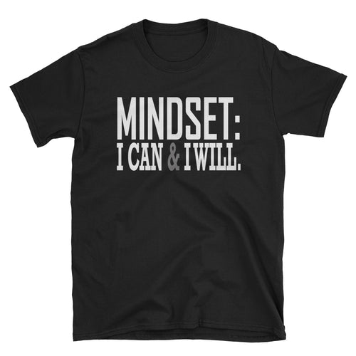 Mindset T Shirt Black Mindset, I Can Do it & I Will Do It T Shirt for Women - FlorenceLand