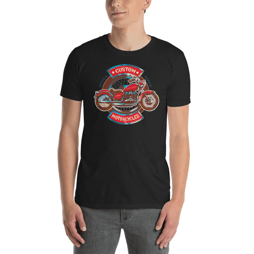 Custom Retro Vintage Motorcycle T Shirt Black Triumph Biker T Shirt for Men - FlorenceLand