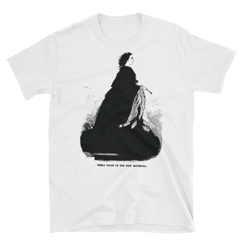 Vintage Woman In A Clock T Shirt Short-Sleeve Unisex White T-Shirt - FlorenceLand