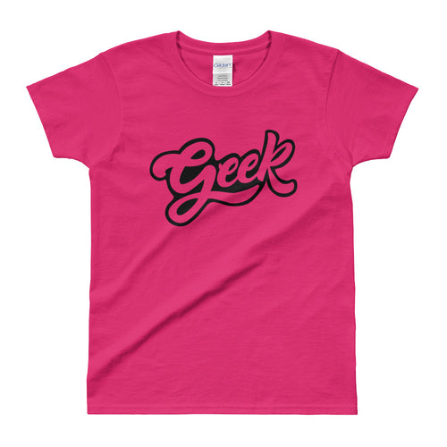 Geek T Shirts Nerd T Shirt Pink Geek Nerd T Shirt for Women - FlorenceLand