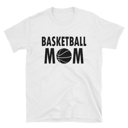 Basketball Mom T Shirt White Unisex Sports Mother T Shirt Basketball Mum T Shirt - FlorenceLand