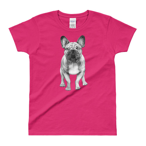 French Bulldog T Shirt Pink French Bulldog T Shirt for Women - FlorenceLand