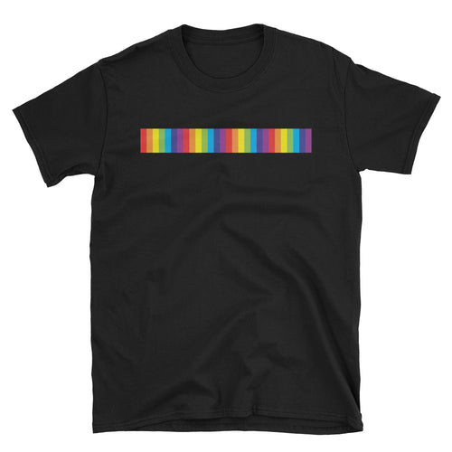 Gay Pride T-shirt Rainbow T-shirt Black Gay Male Fit T Shirt - FlorenceLand