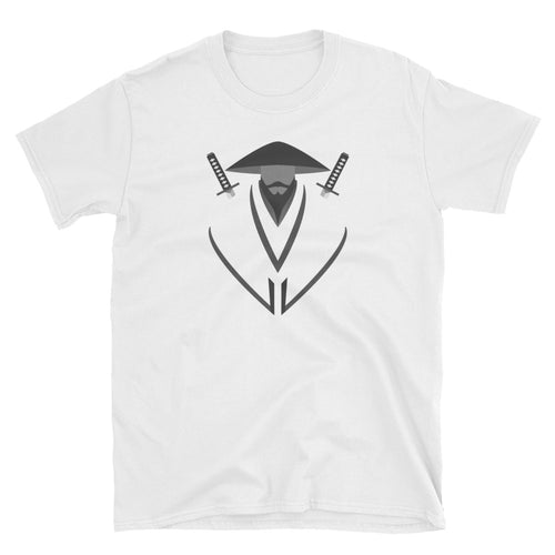 Minimal Samurai T Shirt White Samurai T Shirt For Men - FlorenceLand