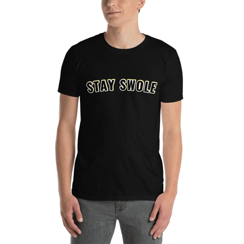 Stay Swole T Shirt | Gym Short-Sleeve Cotton T-Shirt for Men