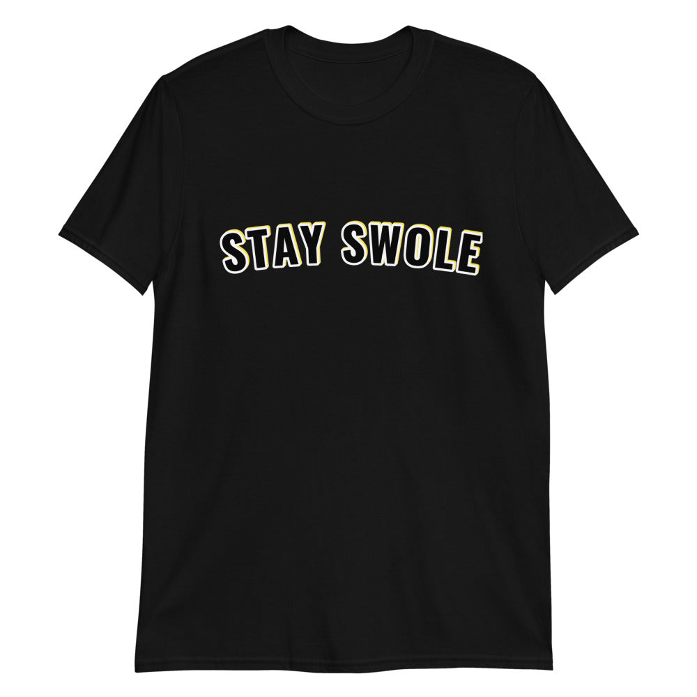 Stay Swole T Shirt | Gym Short-Sleeve Cotton T-Shirt for Men