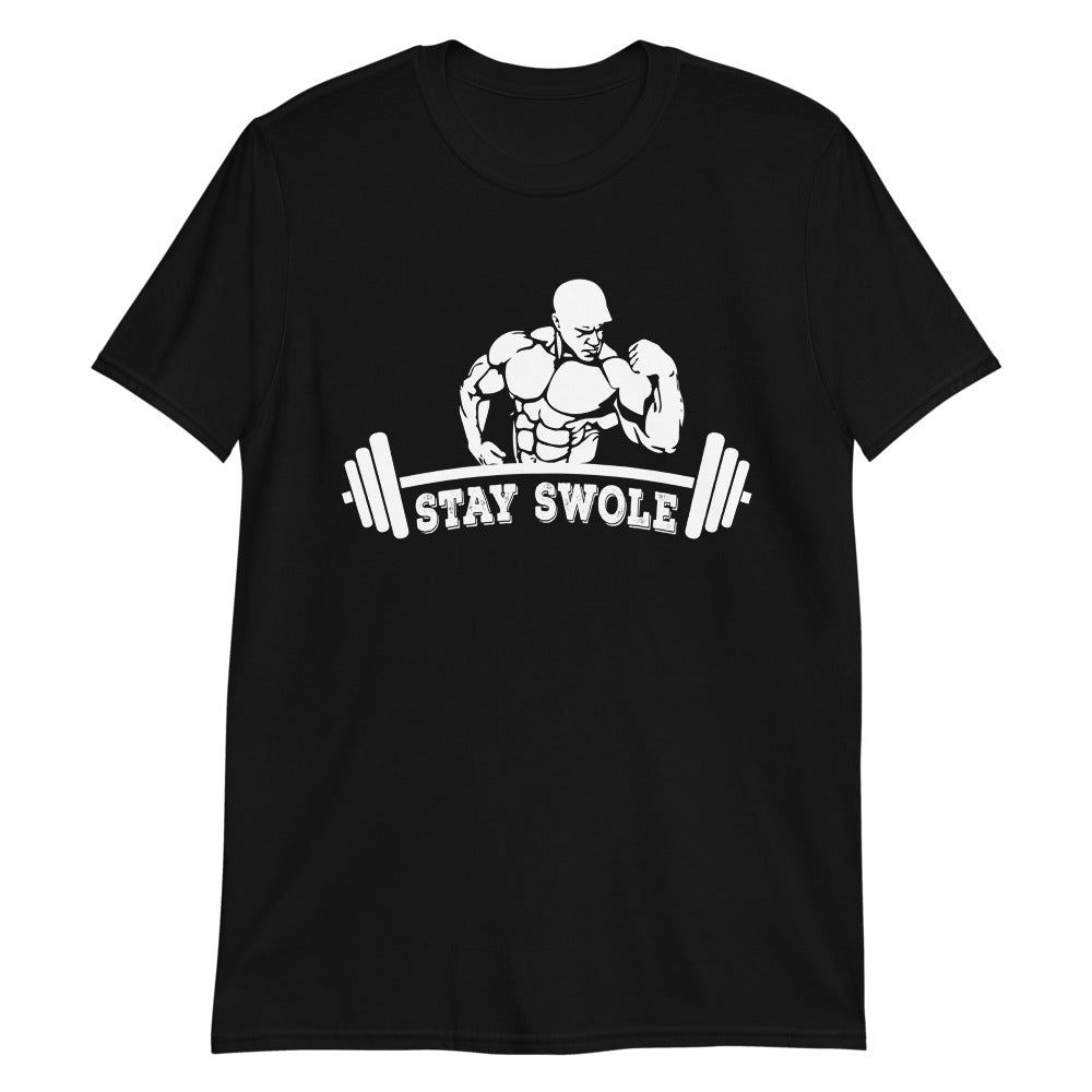 Stay Swole Bodybuilder Gym Workout Inspiration T-Shirt for Men